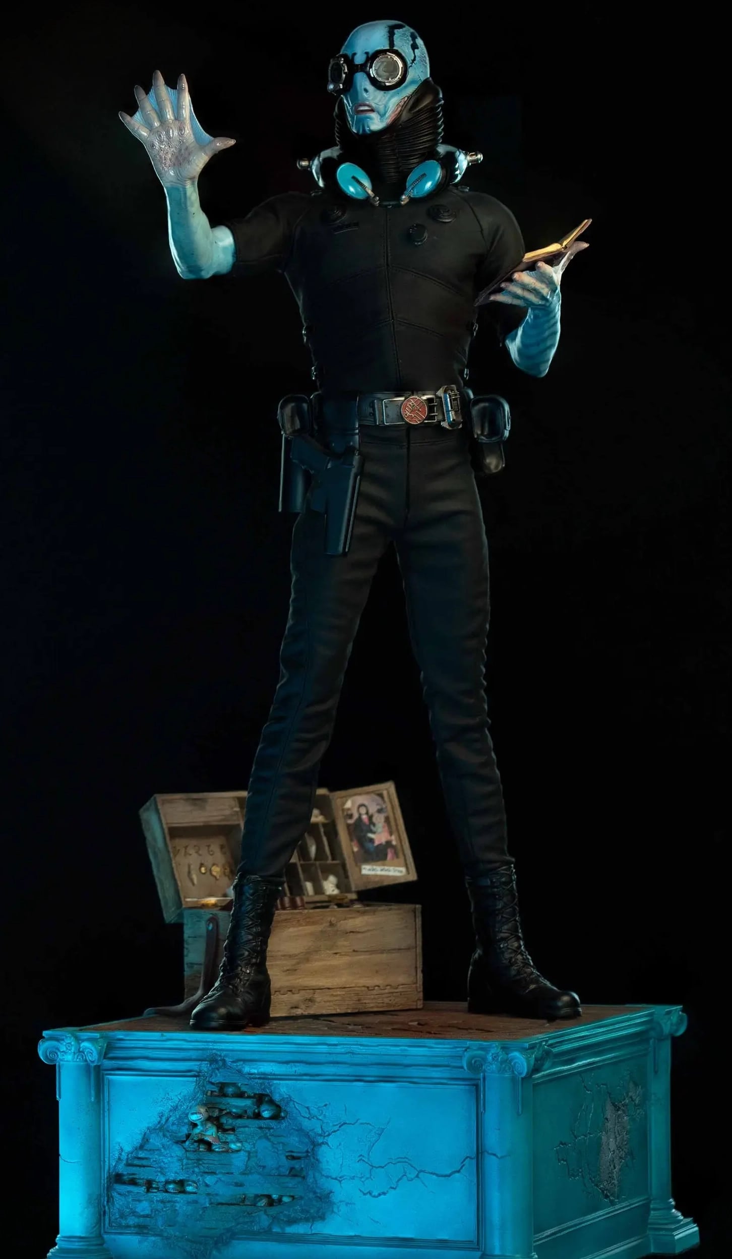 Abe Sapien premium maquette - film creature sculpture for collectible statue production