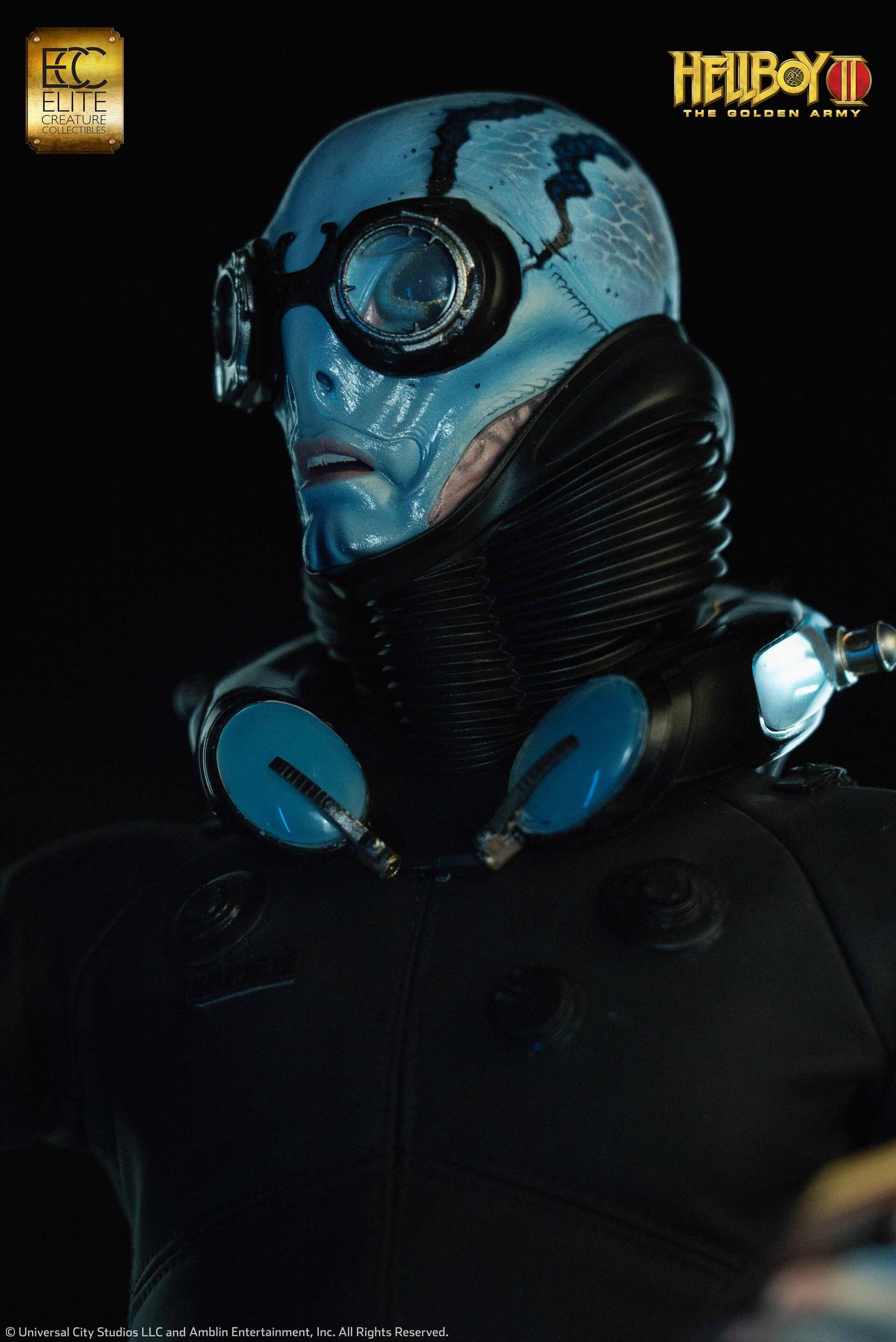 Abe Sapien collectible maquette - licensed character statue by professional sculptor