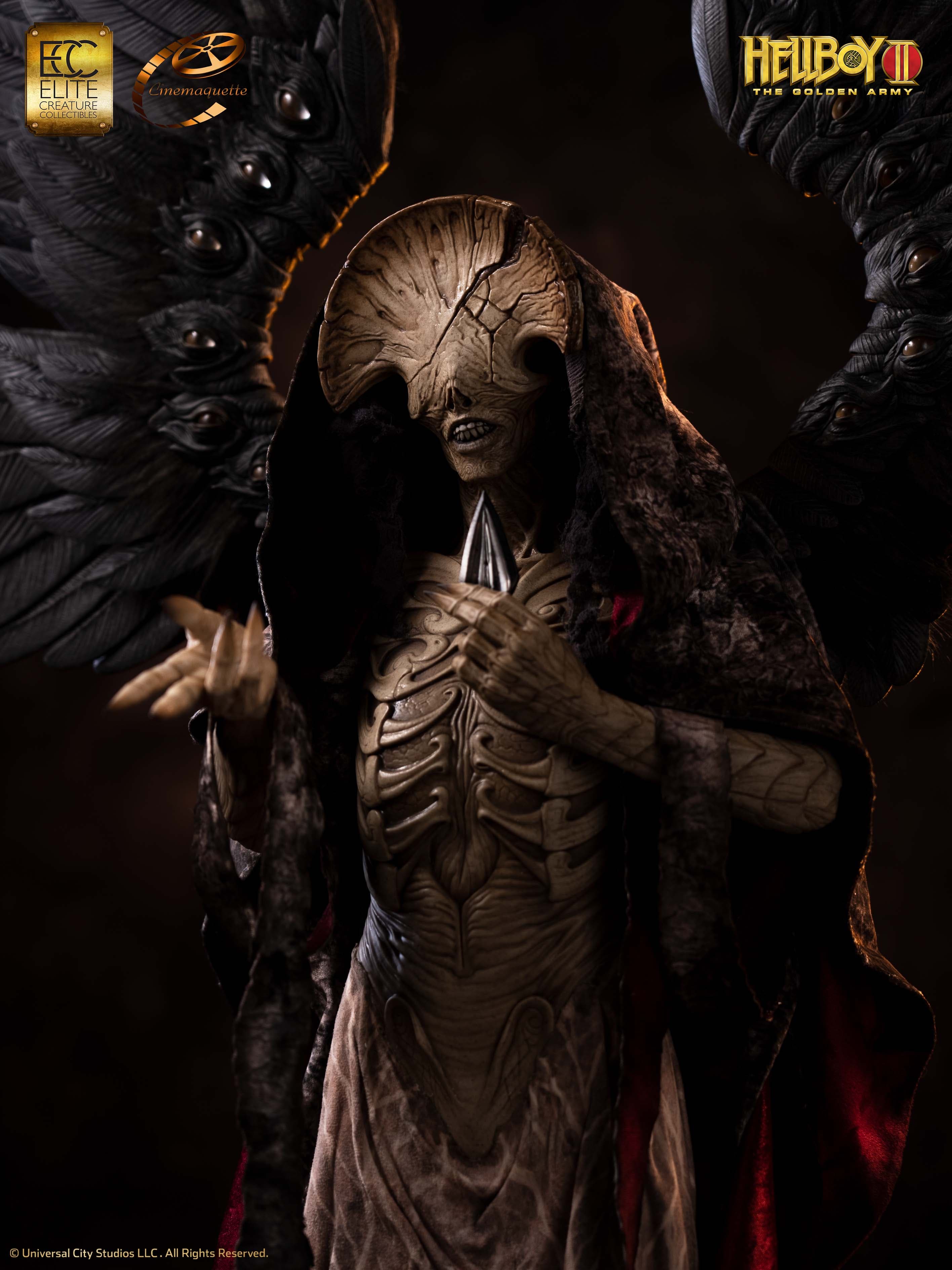 Angel of Death monster sculpture - dark fantasy creature by professional monster sculptor