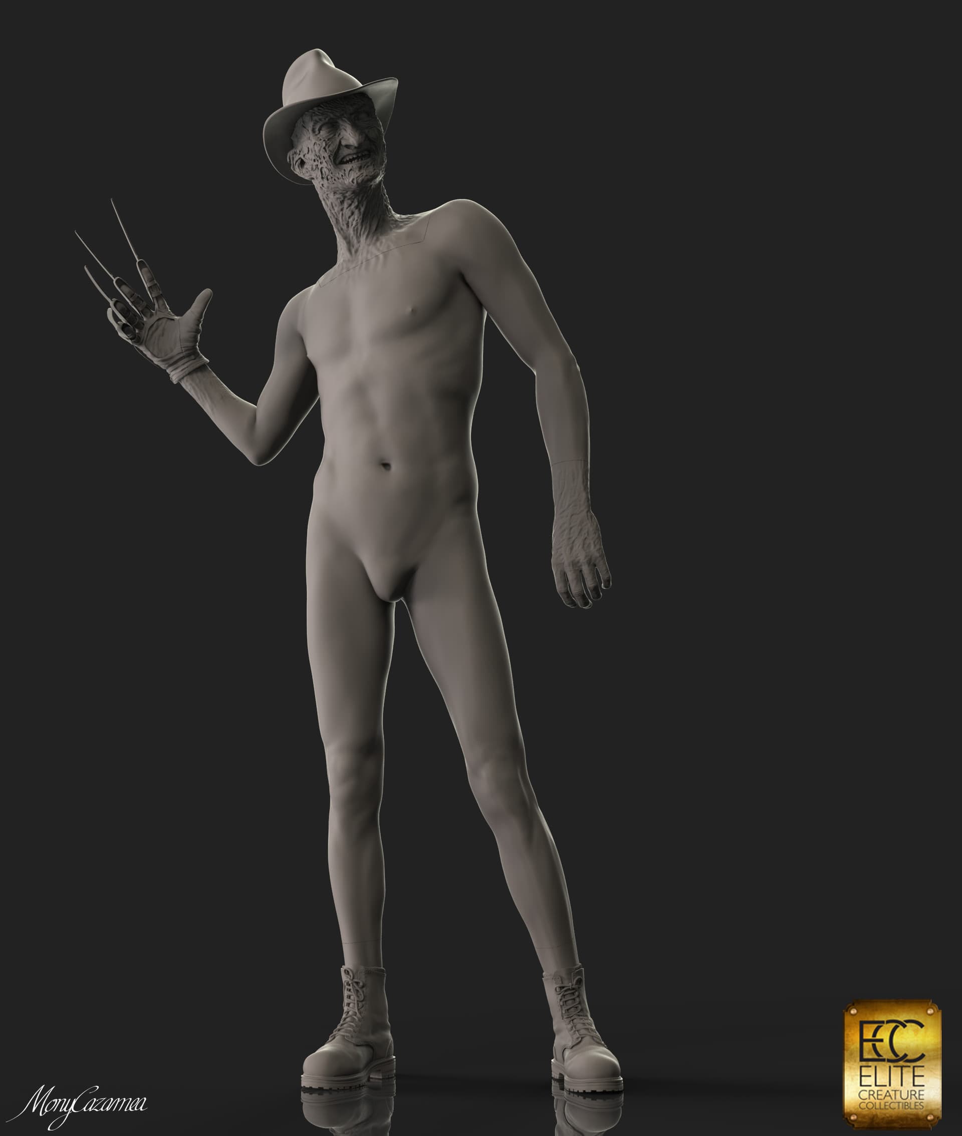 Freddy Krueger horror icon sculpture - classic monster design by expert sculptor